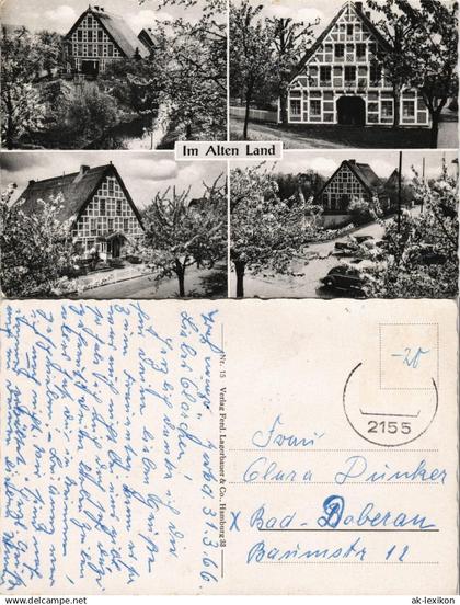 _allgemein Schleswig Holstein Mehrbildkarte 4 Fotos Häuser Im Alten Land 1966