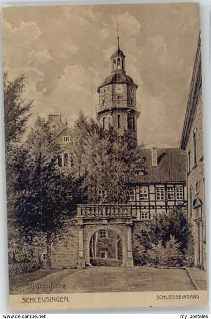 70126050 Schleusingen Schleusingen Schloss KuenstlerFruehauf *