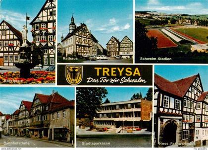 73935254 Treysa Schwalmstadt Marktplatz Rathaus Schwalm Stadion Bahnhofstrasse S