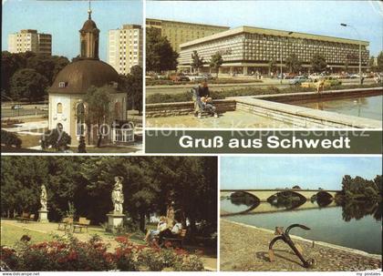 72461622 Schwedt Oder Berlischky Pavillon Centrum Warenhaus Park Kulturhaus Oder