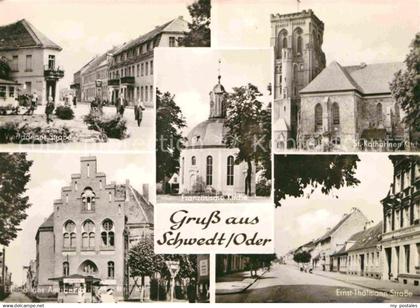 72703439 Schwedt Oder Vierradener Strasse Kirche Ernst Thaelmann Strasse ehemali