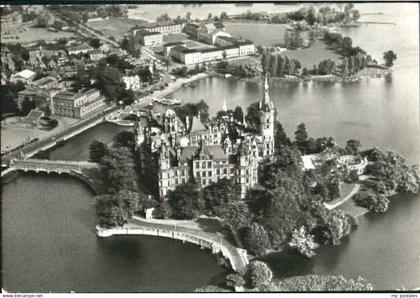 70092040 Schwerin Mecklenburg Schwerin Schloss Fliegeraufnahme o 1981