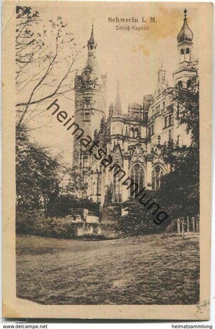 Schwerin - Schloss-Kapelle - Verlag Kurt Wahnschafft Schwerin