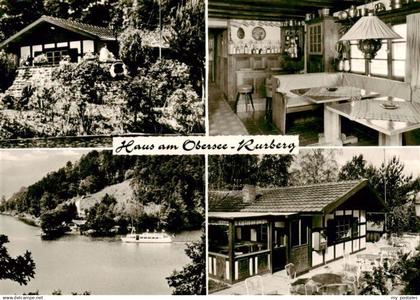 73892789 Rurberg Simmerath Haus am Obersee Gastraum Terrasse Seepartie