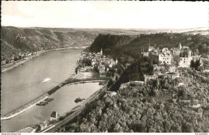 70090703 St Goar St Goar Burg ungelaufen ca. 1955