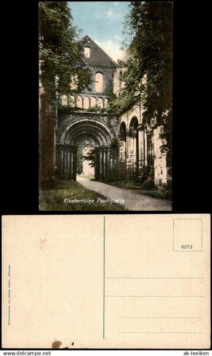 Ansichtskarte Paulinzella-Stadtilm Klosterruine Paulinzella 1920