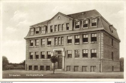 STRAELEN, Volksschule (1930s) AK