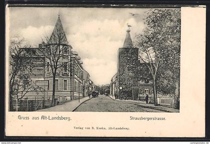 AK Altlandsberg, Blick in die Strausbergerstrasse