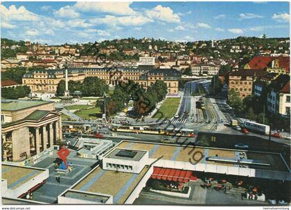 Stuttgart - Kleiner Schlossplatz - AK Grossformat - Zobel-Verlag Stuttgart