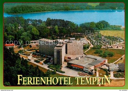 Templin Ferienhotel Templin am Luebbesee Fliegeraufnahme