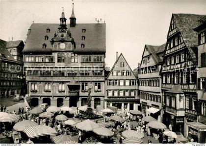 73036469 Tuebingen Marktplatz Rataus Tuebingen