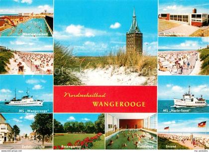 73083470 Wangerooge Nordseebad Meerwasserbad MS Wangerooge Strand Kurmittelhaus