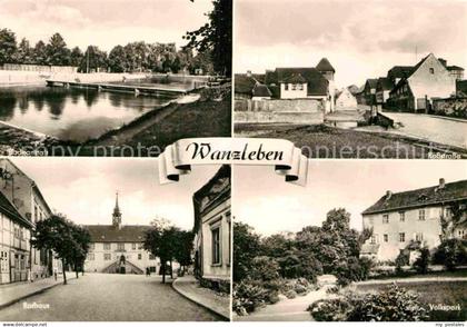 72917947 Wanzleben Badeanstalt Rossstrasse Rathaus Volkspark