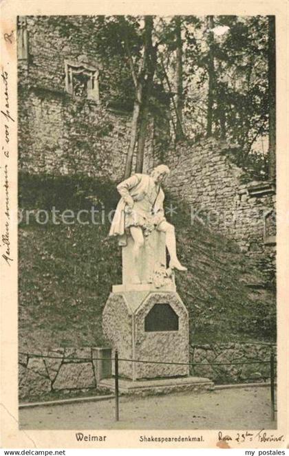 42680371 Weimar Thueringen Shakespearedenkmal  Weimar