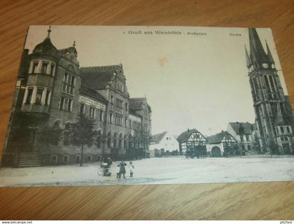 alte AK - Weinböhla , 1915 , Kirchplatz , Ansichtskarte !!