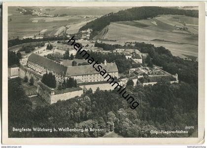 Weissenburg - Wülzburg - Fliegeraufnahme - Foto-Ansichtskarte - Verlag August Walter Weißenburg