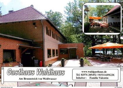 73881456 Weisswasser  Oberlausitz Gasthaus Waldhaus Am Braunsteich Terrasse