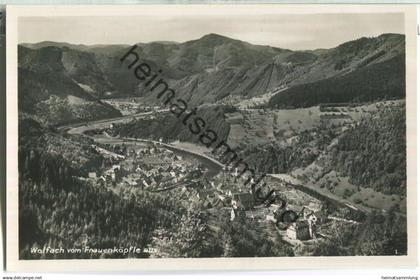 Wolfach vom Frauenköpfle - Foto-Ansichtskarte - Verlag Photohaus Stehle Wolfach