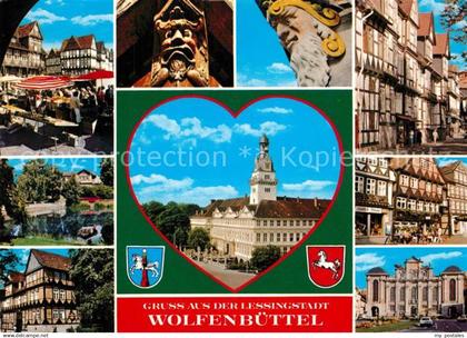 73234877 Wolfenbuettel Marktplatz Altstadt Fachwerkhaeuser Schloss Wolfenbuettel