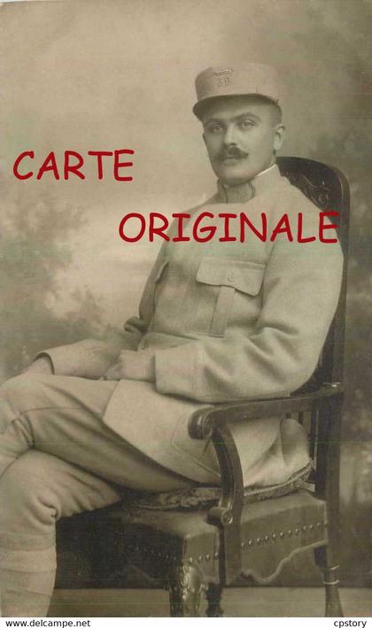 WUSTERMARK MILITARIA ☺♦♦ CARTE PHOTO de L'ADJUDANT TICHE en 1916 au 39e REGIMENT D'INFANTERIE --- GUERRE 14