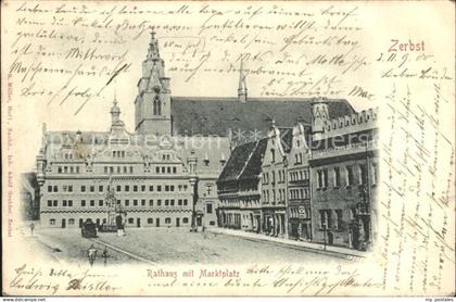 42528758 Zerbst Rathaus mit Marktplatz Zerbst