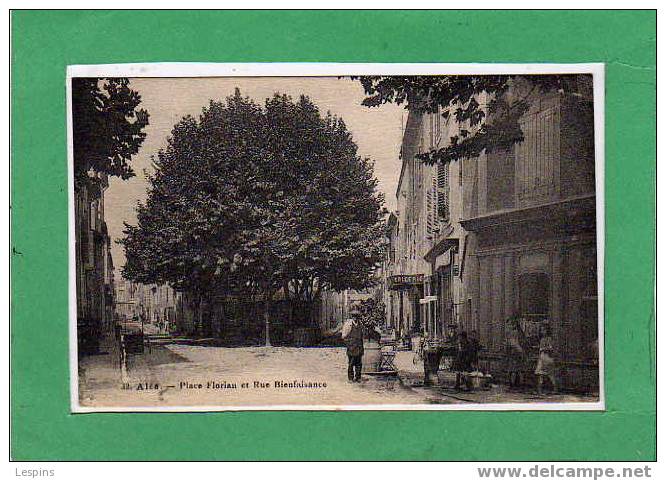 Alés --  Place Florian et rue Bienfaisance