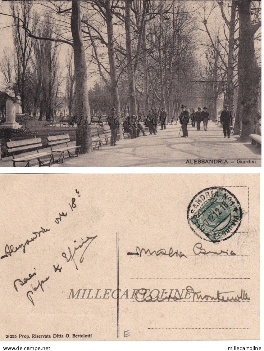 ALESSANDRIA: Giardini   1912