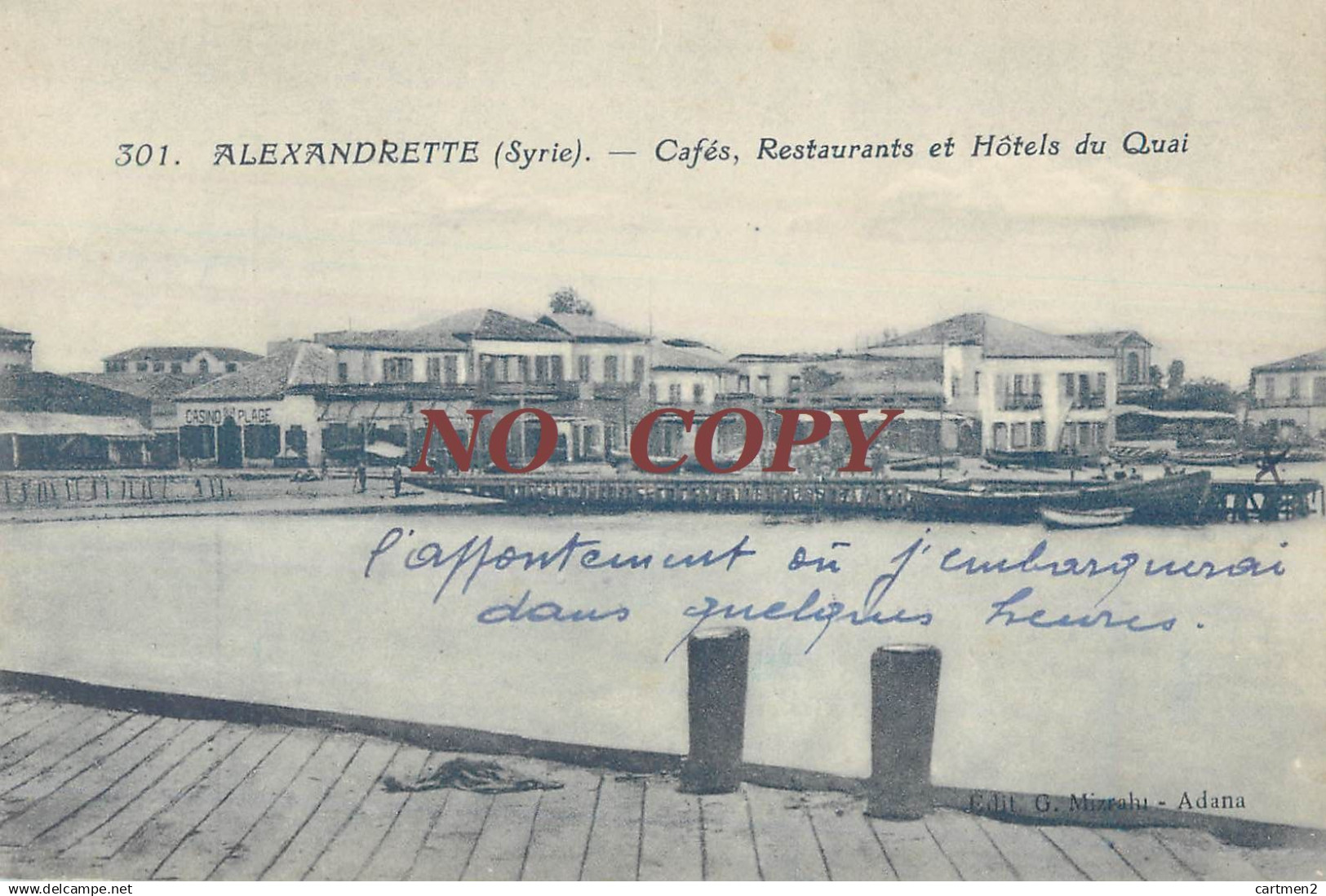 ALEXANDRETTE CAFES RESTAURANTS ET HOTEL DU QUAI SYRIE