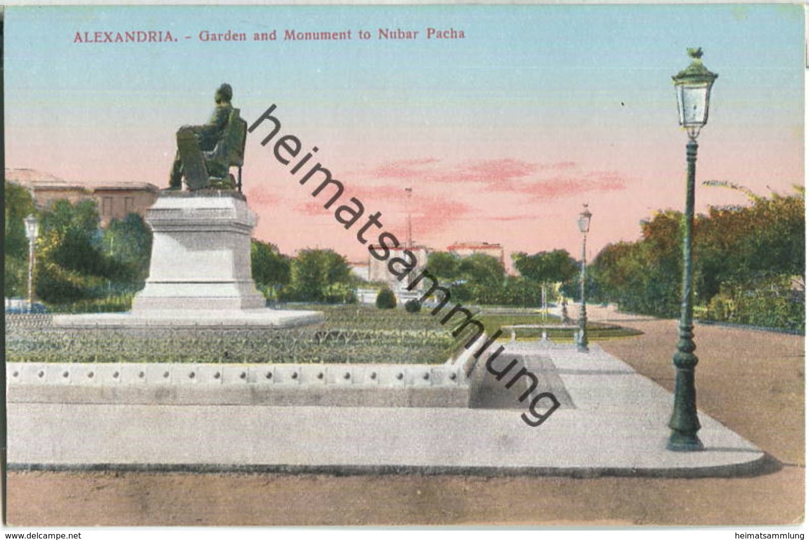 Alexandria - Garden and monument to Nuba Pacha