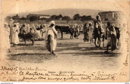 CPA AK Algérie-Batna-Marché arabe (237925)