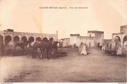 Algérie - COLOMB BÉCHAR - Place des Chameaux - Ed. Sandoz