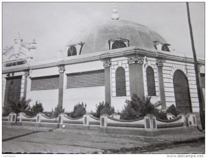 CPSM 1958 de Aïn Bessem >  Kabylie Algérie>la salle des fêtes ex colonie française>militaria La quille véritable photo