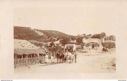 LAGHOUAT Arrivée du Courrier - Diligence - CARTE PHOTO Année 1916