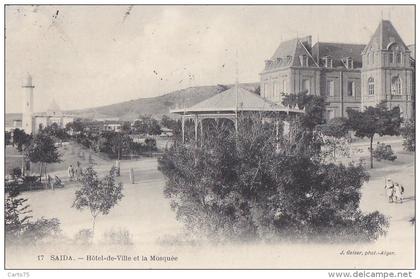 Algérie - Saïda - Place Kiosque Mosquée - 1915 - Geiser