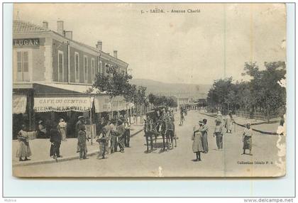 SAÏDA  - avenue Charié (carte vendue en l'état).