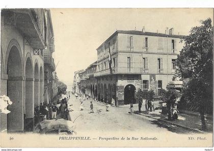 Philippeville - Perspective de la Rue Nationale