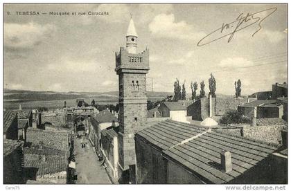 ALGERIE - TEBESSA - Mosquée et Rue Caracalla