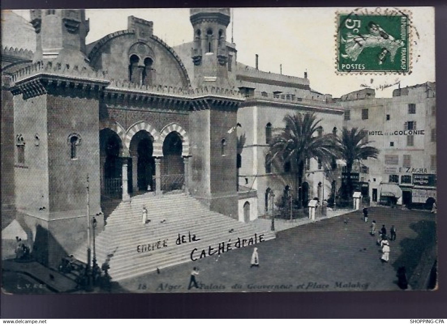 Algérie - Alger - Palais du gouverneur et place Malakoff