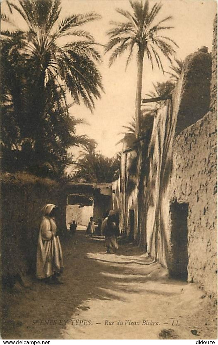 Algérie - Biskra - Rue du Vieux Biskra - Animée - CPA - Voir Scans Recto-Verso