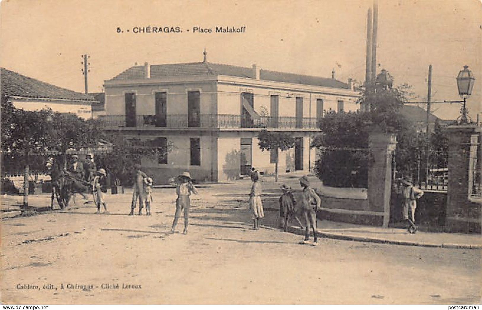 Algérie - CHÉRAGAS - Place Malakoff - Ed. Caldéro 5