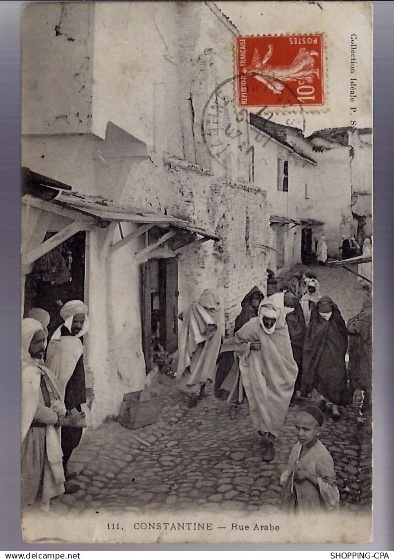 Algérie - Constantine - Rue arabe - animée