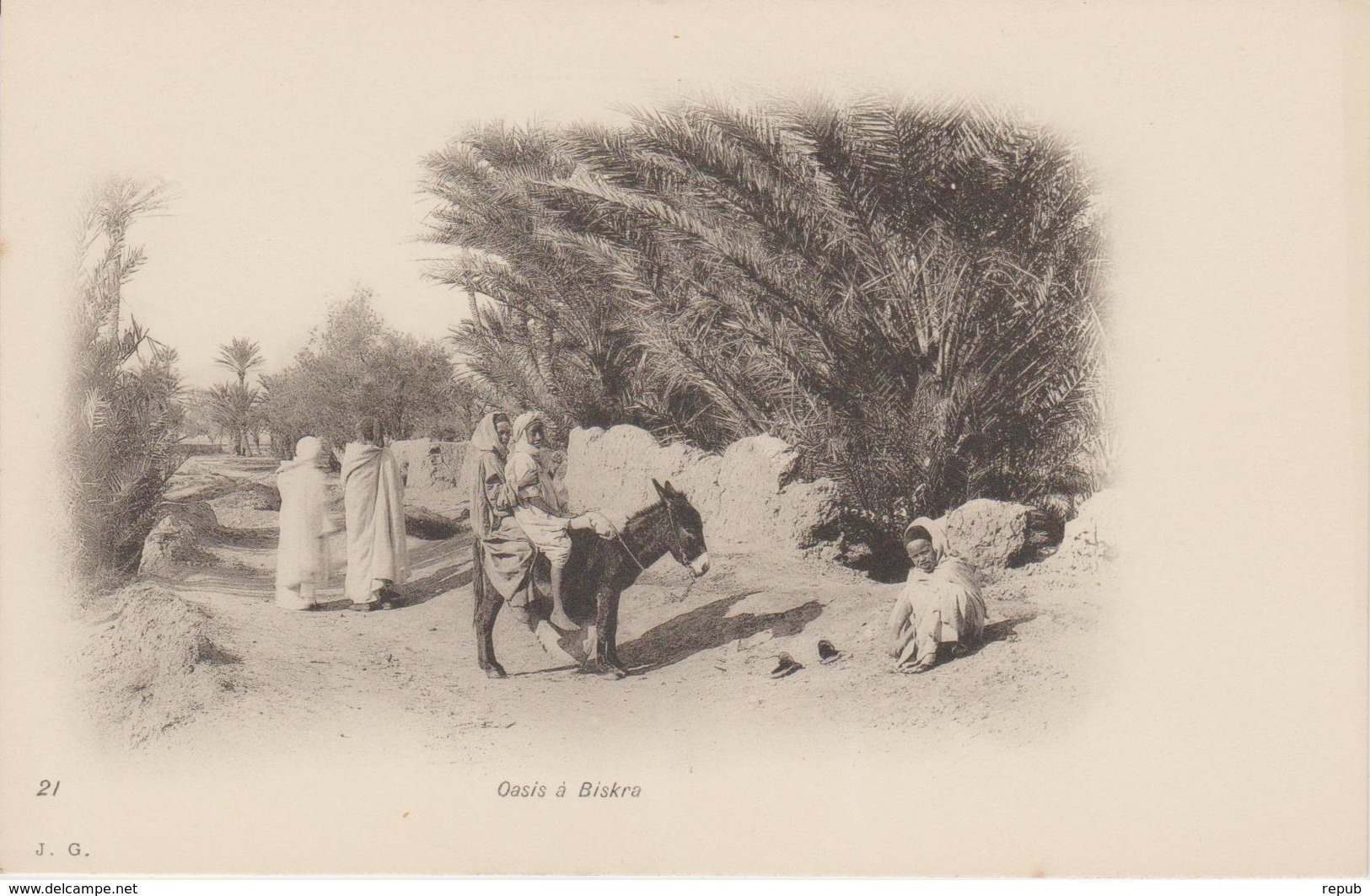 Algérie CPA Oasis à Biskra