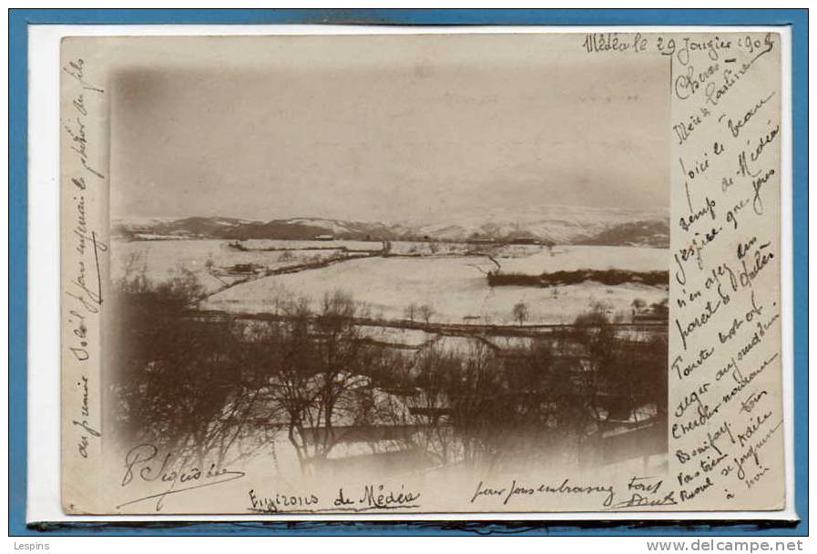 ALGERIE -- Médéa -- Carte photo - RARE