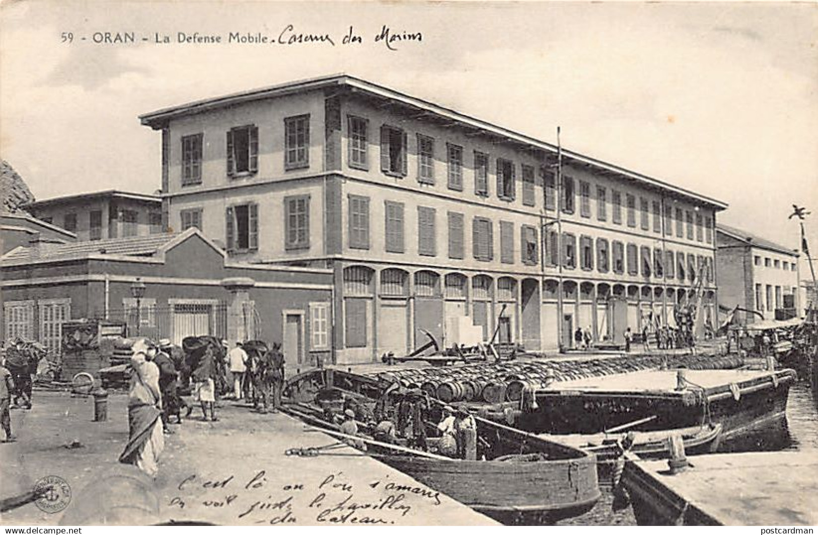 Algérie - ORAN - La défense mobile (caserne des marins) - Ed. Genouliat 59