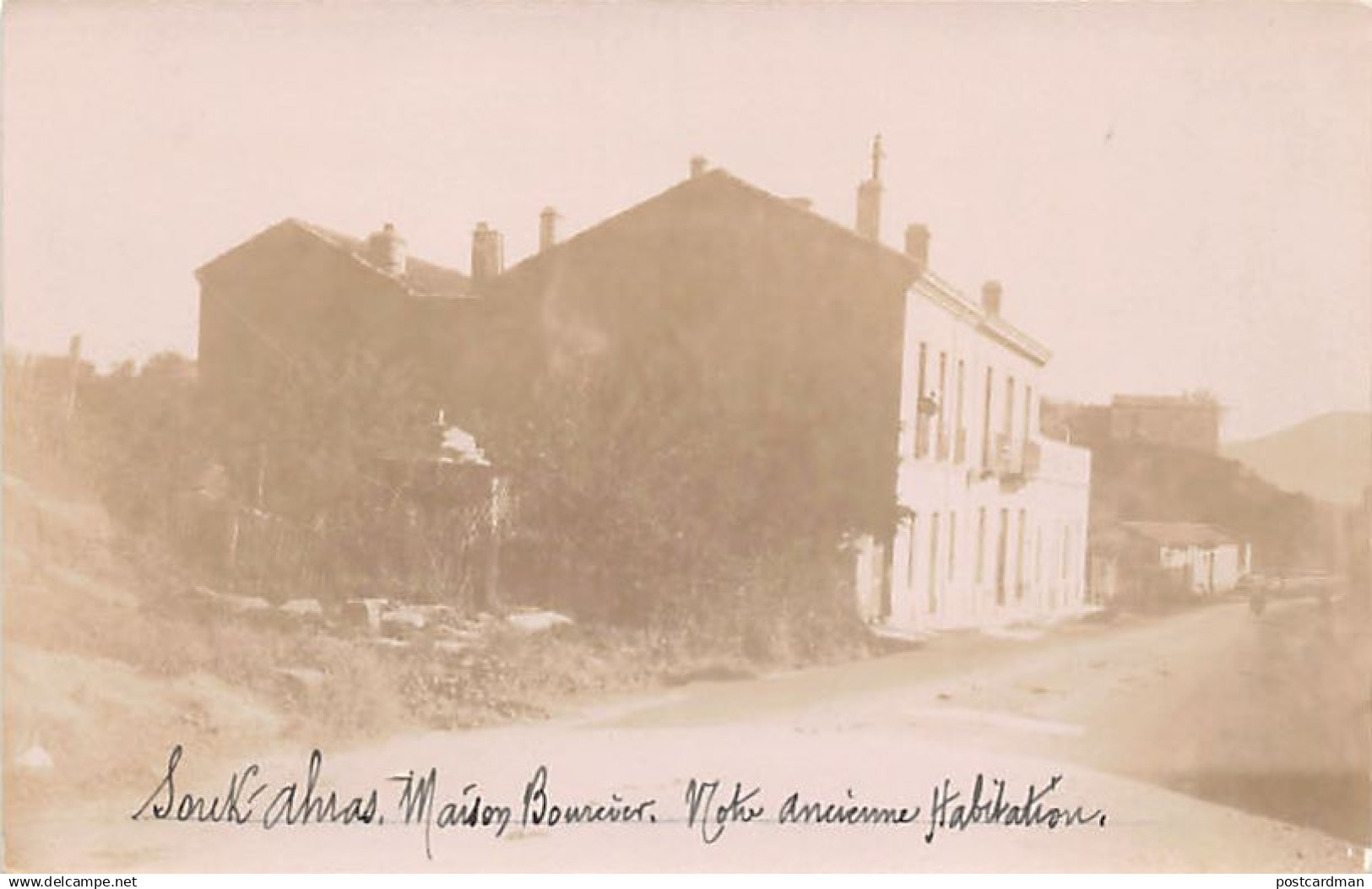 Algérie - SOUK AHRAS - Maison Boureier - CARTE PHOTO - Ed. inconnu