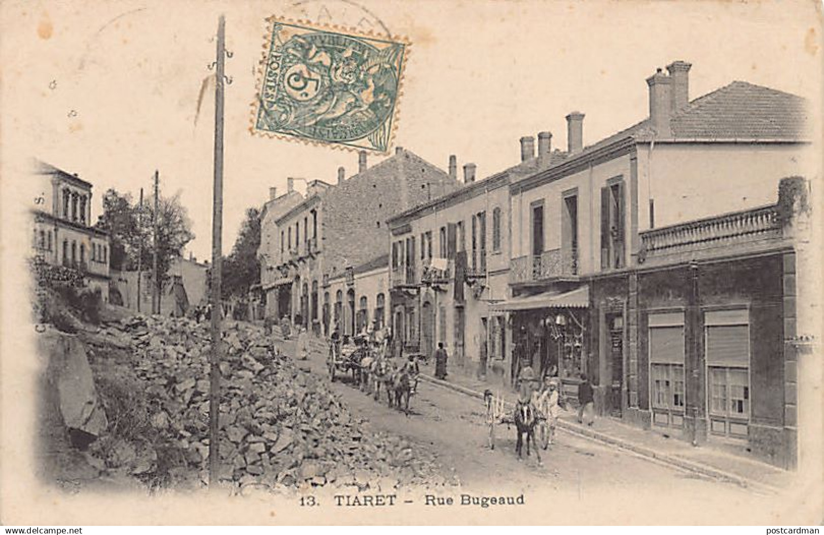 Algérie - TIARET - Rue Bugeaud - Ed. Collection Idéale P.S. 13