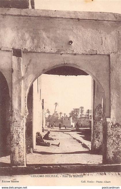 Algérie - COLOMB BÉCHAR - Rue du marché - Ed. Sandoz