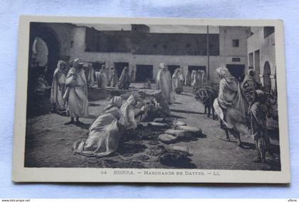 Biskra, marchands de dattes, Algérie
