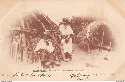 Kabylie - Gourbis - Femmes indigènes - Ed. Leroux 103