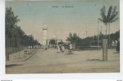 AFRIQUE - ALGERIE - SAÏDA - La Mosquée (belle carte toilée)